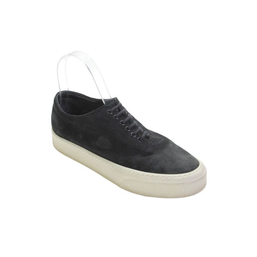 The Row Womens Leather Suede Lace Up Low Top Sneakers Black Size 7